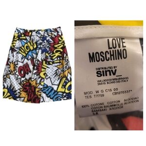 LOVE Moschino graphic skirt